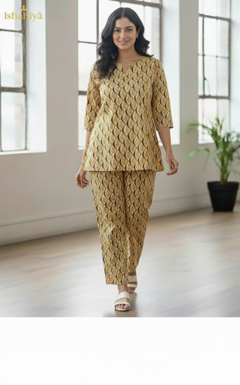 Co-Ord Set Ready to Wear Ethnic Look