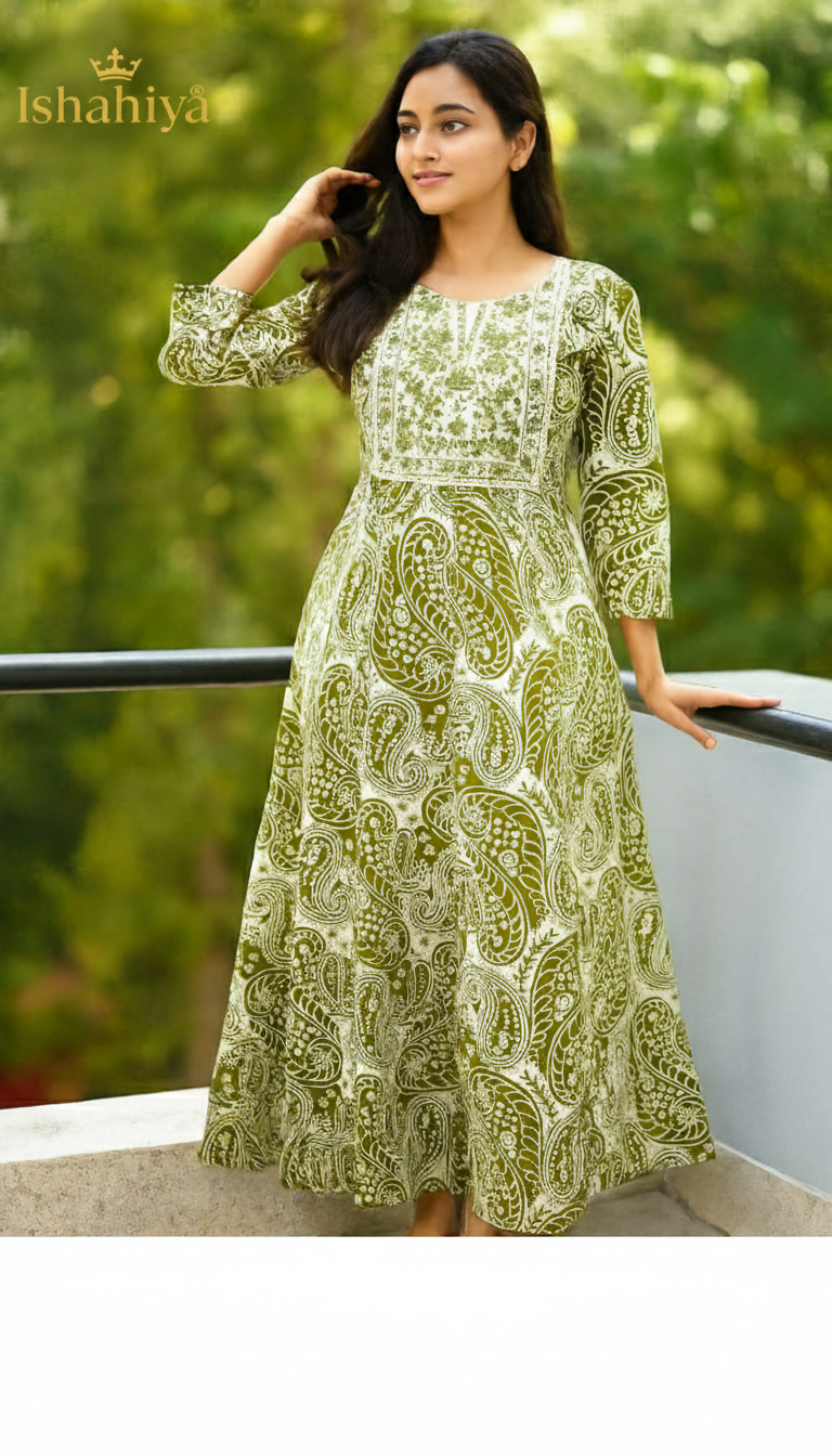 Rayon Cotton Single Kurti