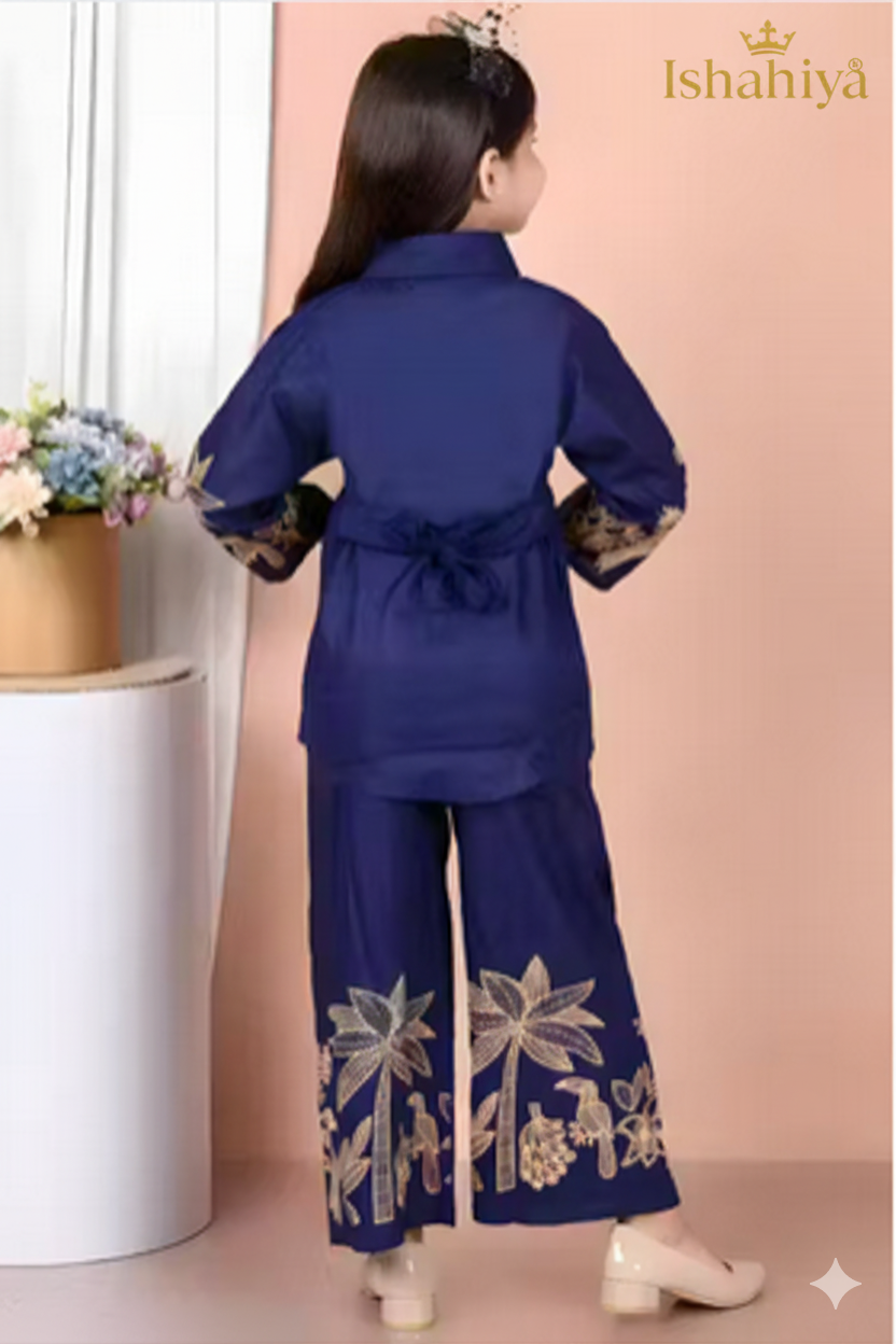 Printed Co Ord Set For Girls