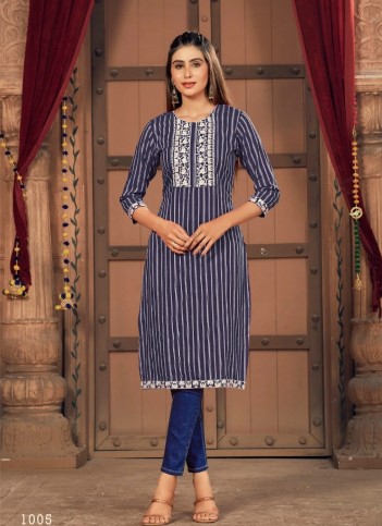 Rasian Silk Embroidered Kurtis