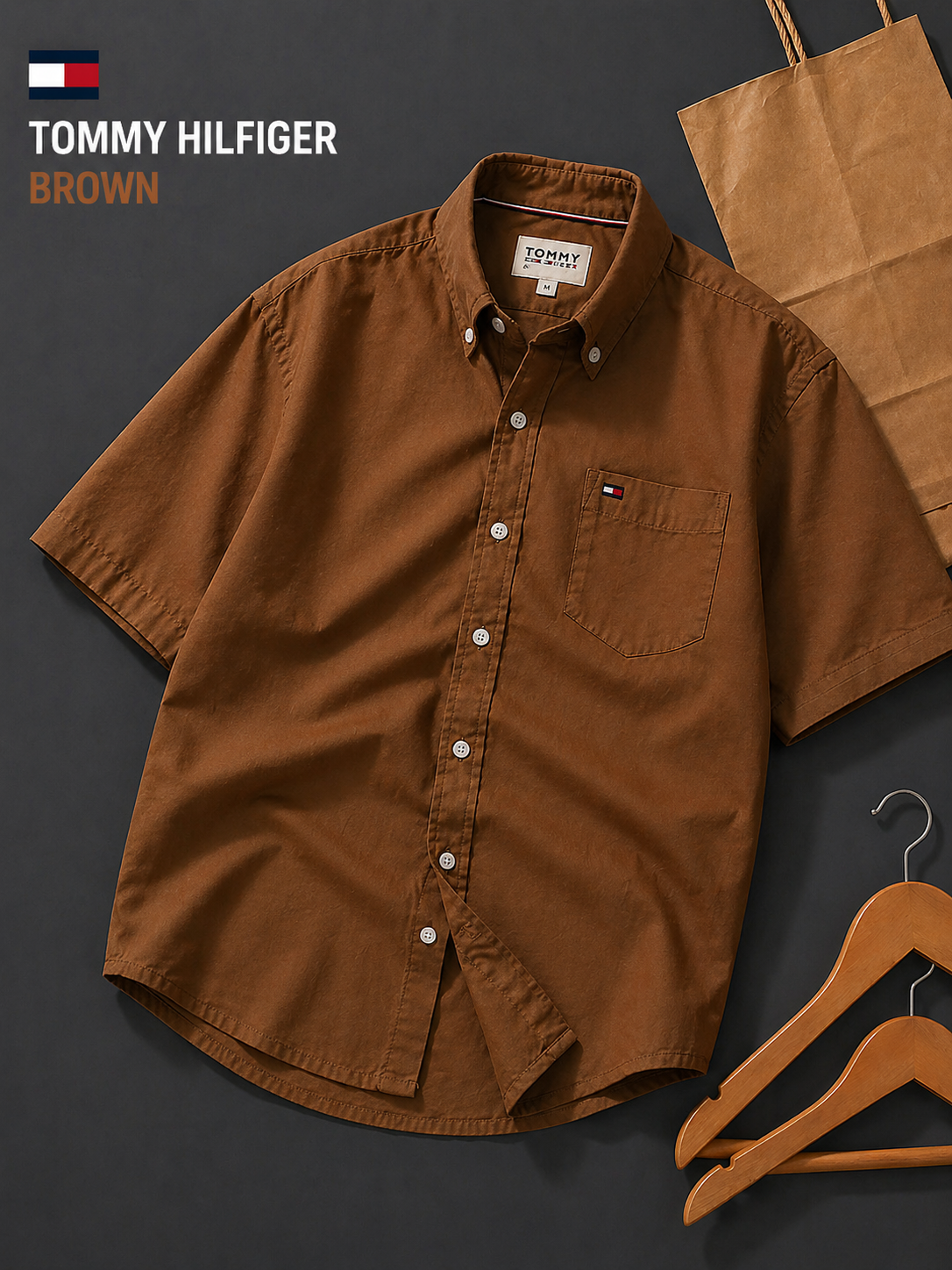 🔵 Tommy Hilfiger Sky Blue Shirt – Premium Edition