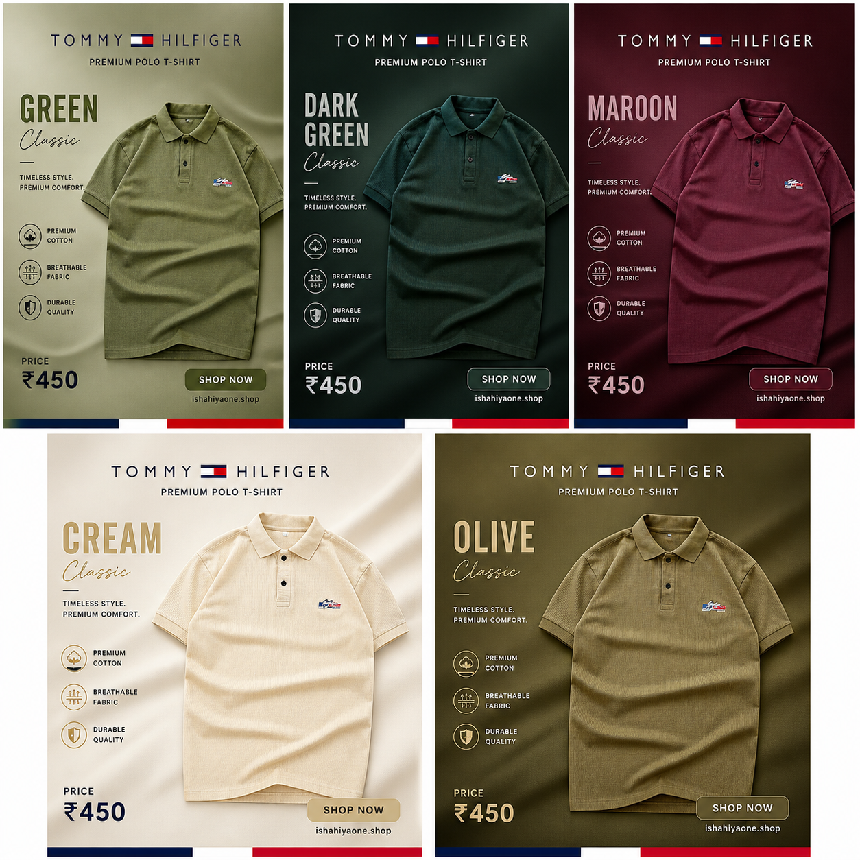 🌿 Dark Green Classic Polo – Bold & Refined