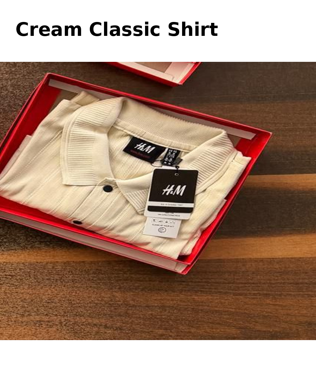 ⚫ H&M Classic Black Shirt – Premium Edition